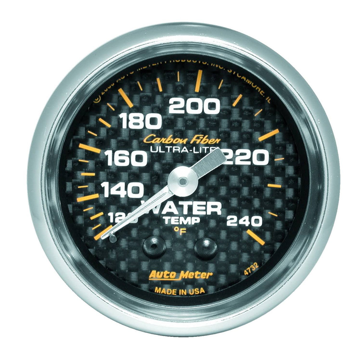 Carbon Fiber Mechanical Water Temperature Gauge Z85967