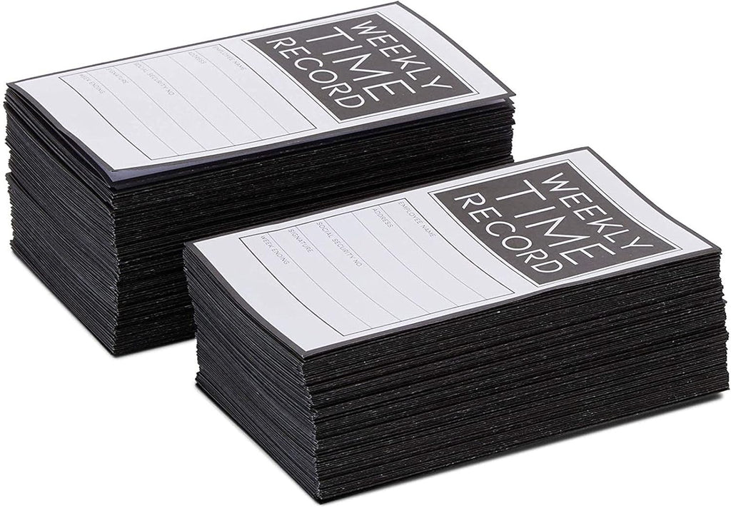 200 Pack Trifold Time Cards (5 x 8 in) N742260