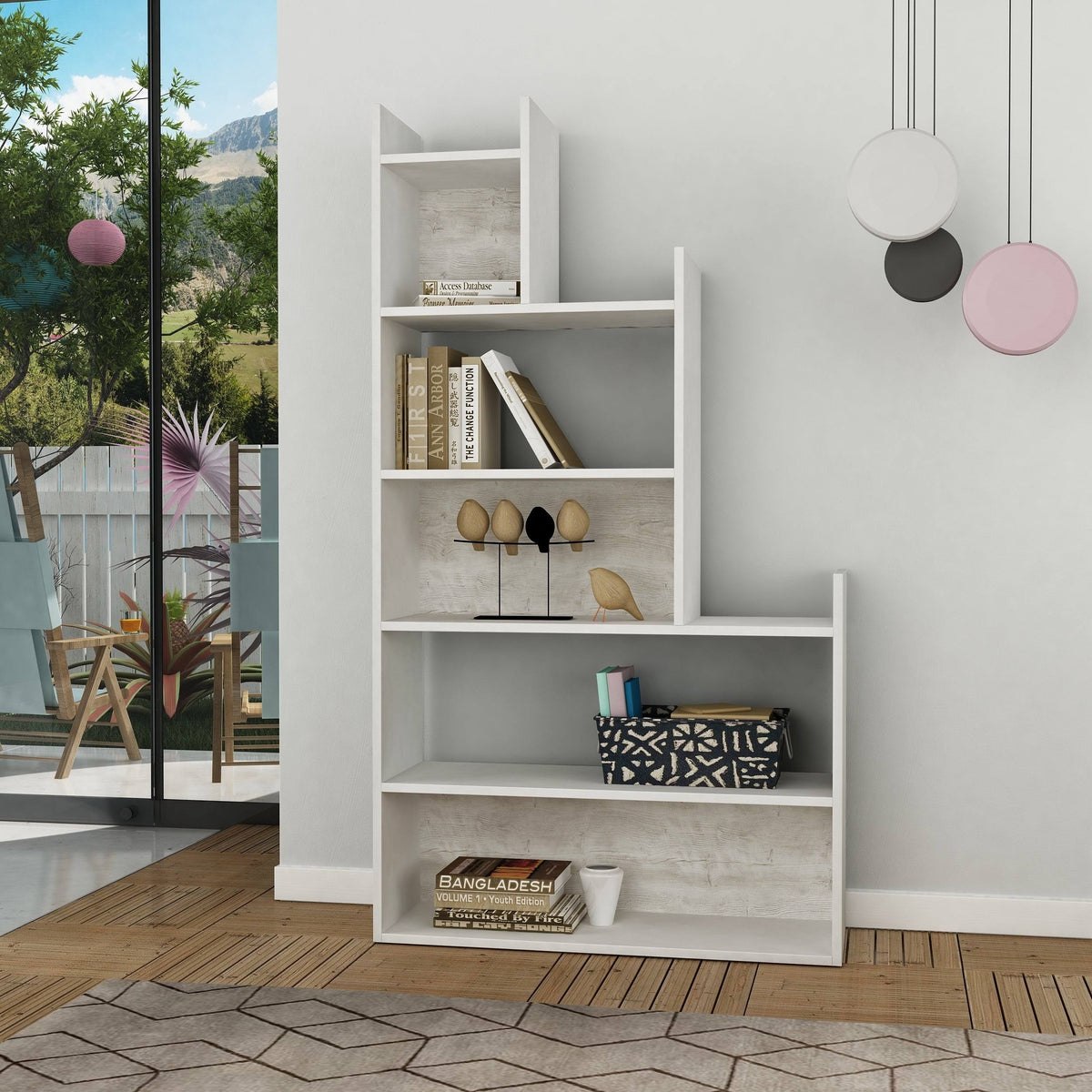 White Bookcase L41973