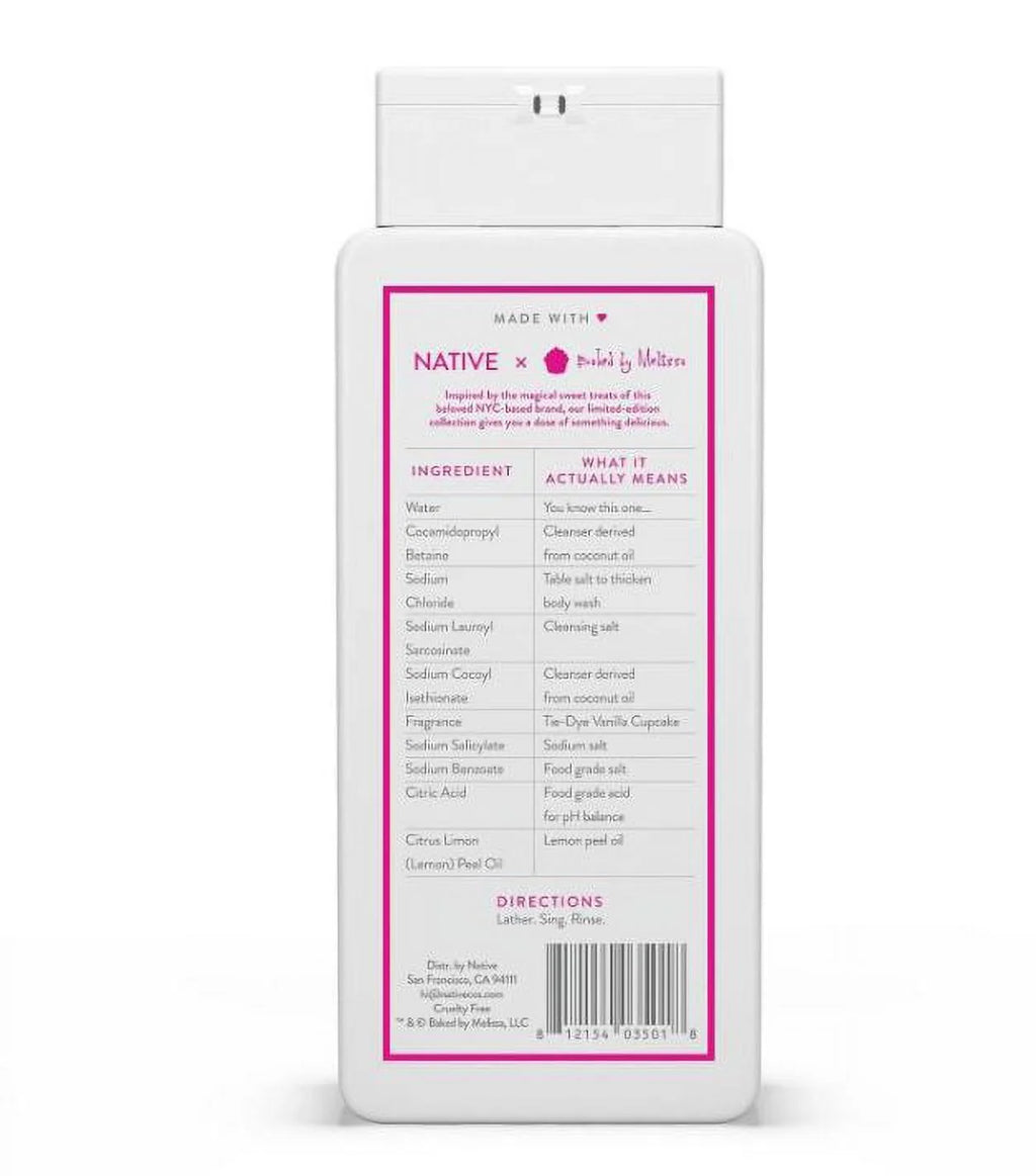 Vanilla Cupcake Body Wash - 18 fl oz, Pack of 2 D14822