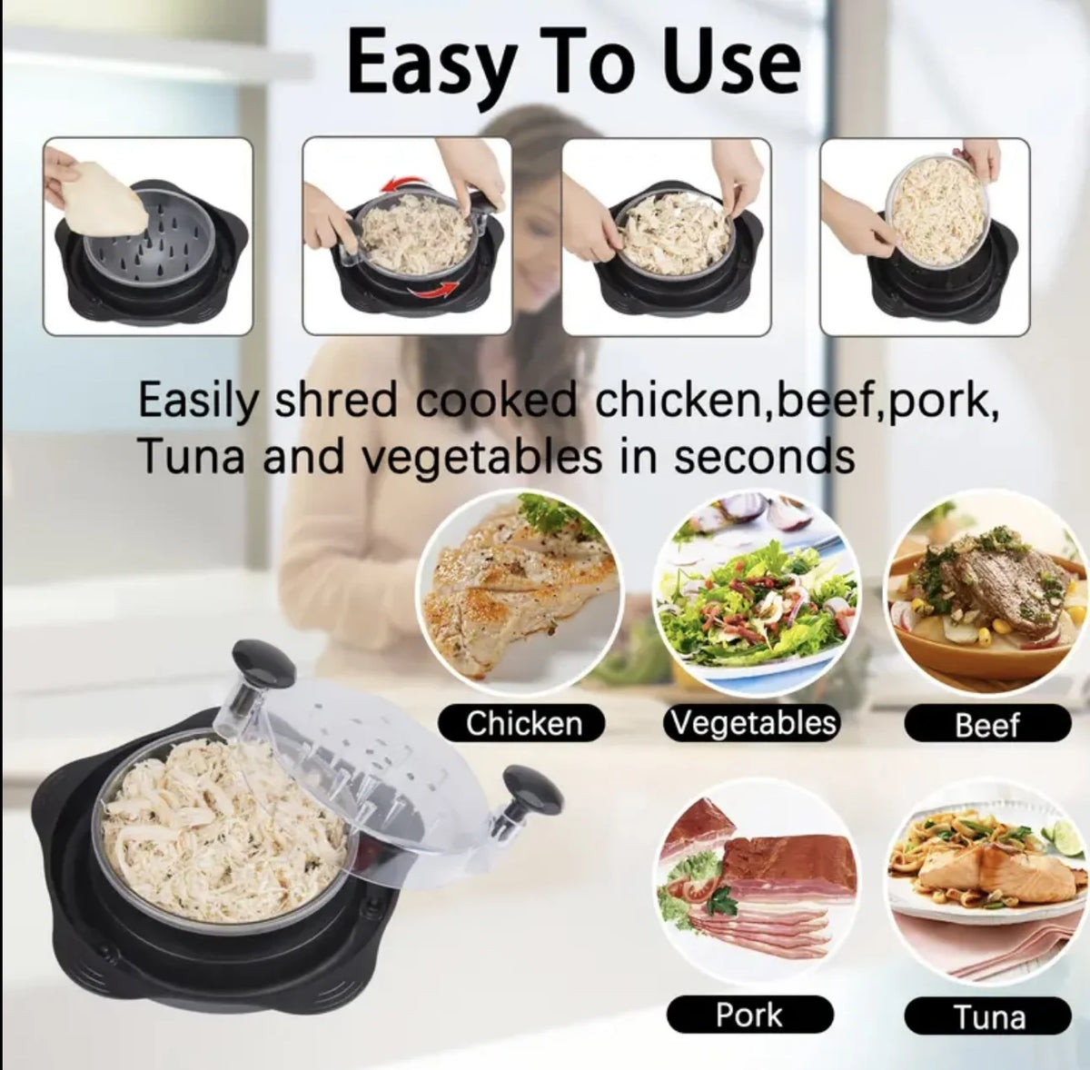Manual Washable Meat Shredder K794772
