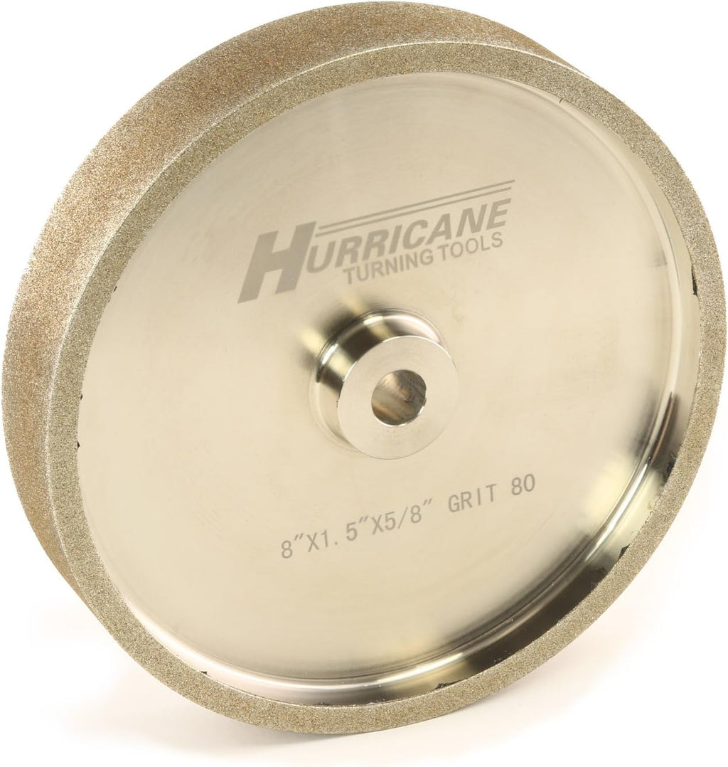 8 CBN Grinding Wheel, 80 Grit, 1.5 Wide, 5/8 Bore C7826