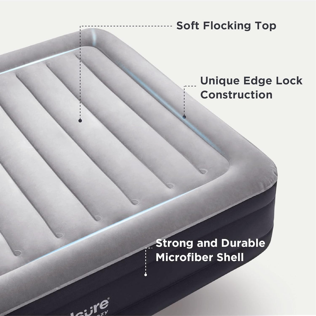 Queen Air Mattress with Built in Pump, 18 Raised Inflatable Waterproof Mattress P526796