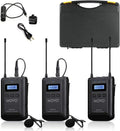 48-Channel UHF Wireless Lavalier Microphone System with 1 Receiver, 2 Transmitters, and 2 Lapel Microphones B7754