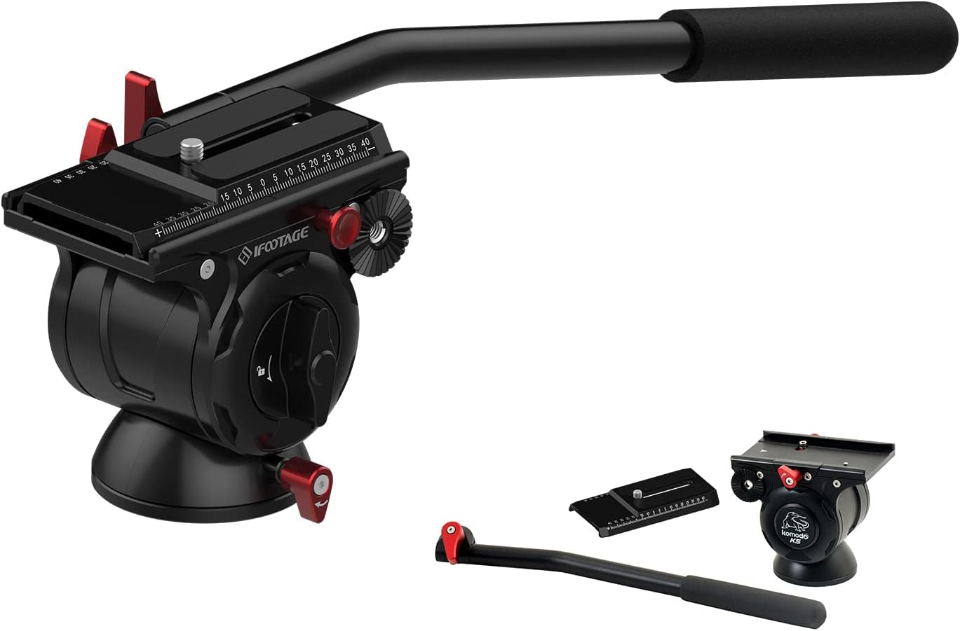 Komodo K5 Tripod Fluid Head with Quick Release Plate I835