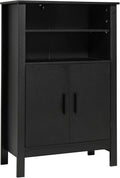 White Bathroom Cabinet with 2 Adjustable Shelves and 2 Doors N9134
