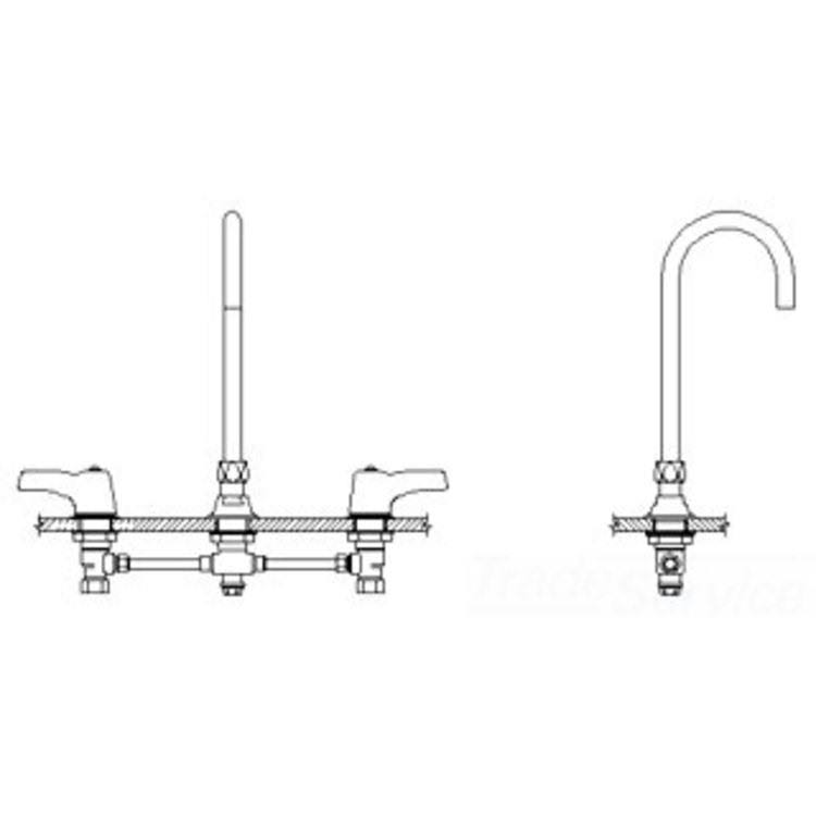 Two Handle Widespread Lavatory Faucet U3849