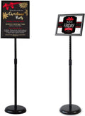 6 Pack Aluminum Floor Standing Sign Holder Stand J1382
