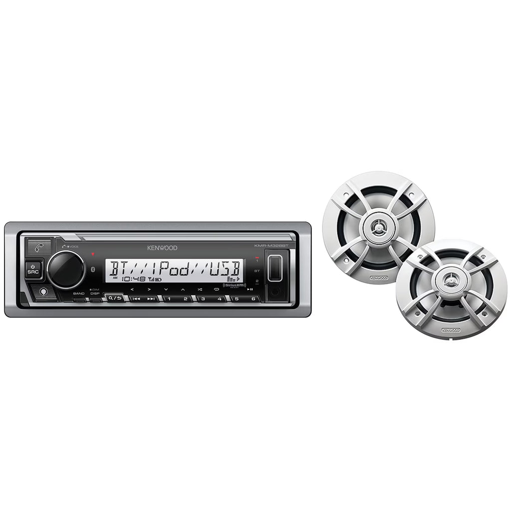 Marine Single-Din Digital Receiver with Two 6.5-Inch Speakers E716116