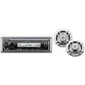 Marine Single-Din Digital Receiver with Two 6.5-Inch Speakers E716116