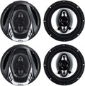 Onyx 6.5 Inch 400 Watt 4-Way 4 Ohm Full Range Car Audio Coaxial Speakers J47219