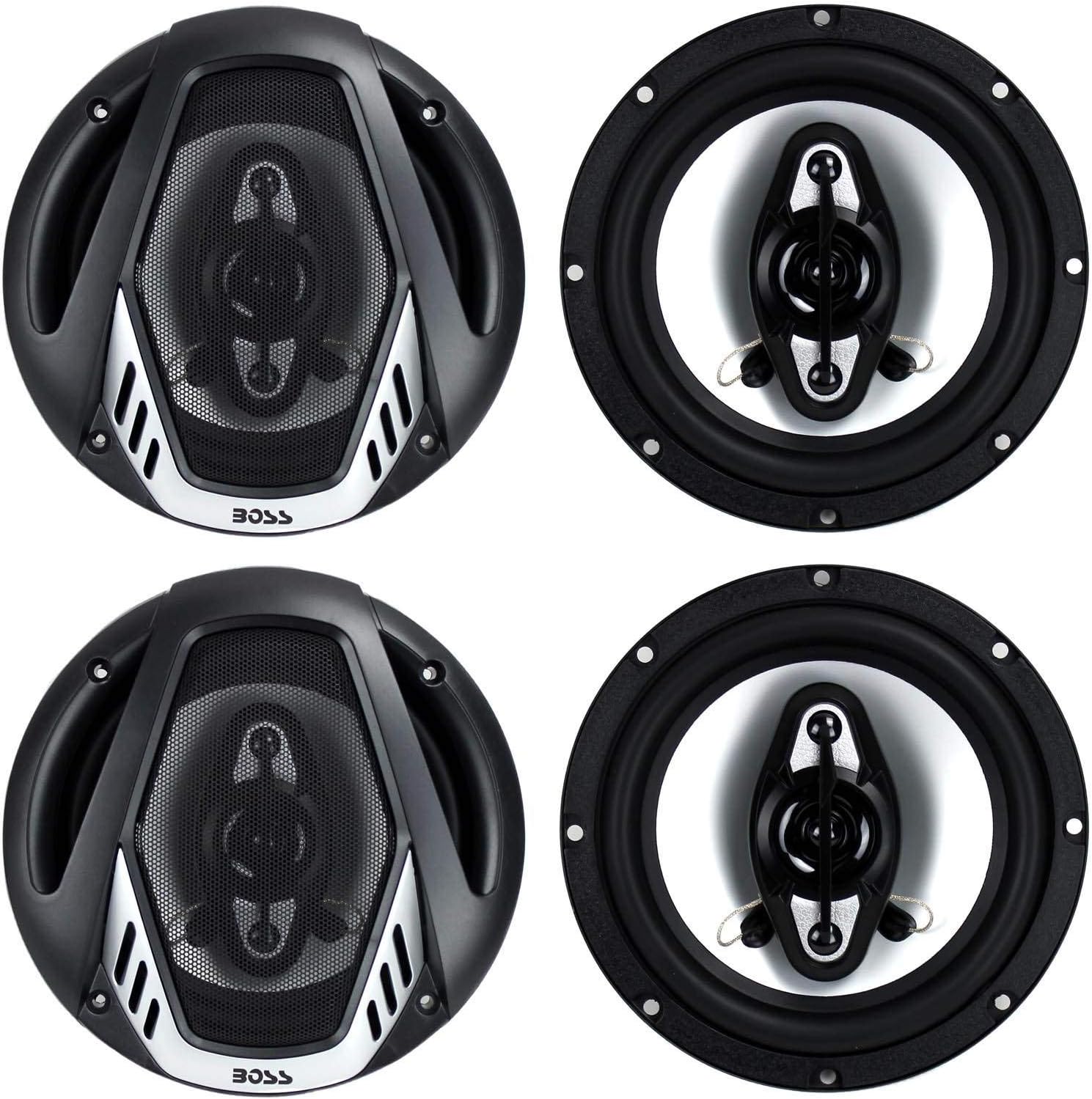 Onyx 6.5 Inch 400 Watt 4-Way 4 Ohm Full Range Car Audio Coaxial Speakers J47219