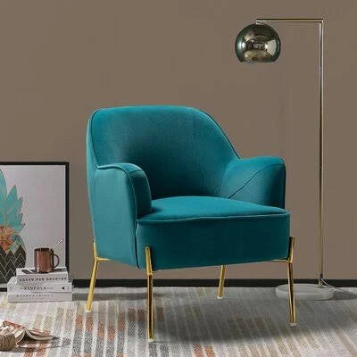 Blue Velvet Armchair U32049