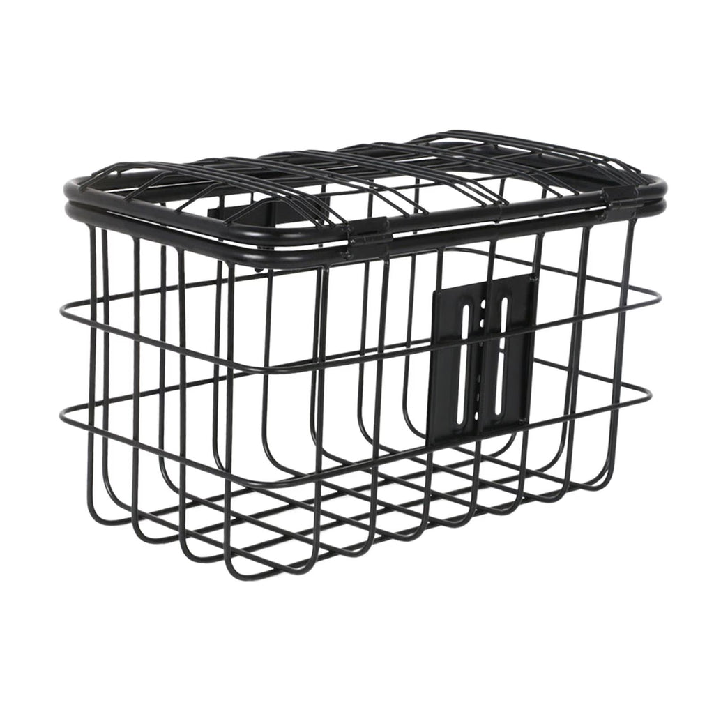 Wire Mesh Bike Basket with Lid Carrier Pannier V2770