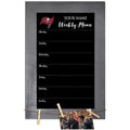 Personalized Team Weekly Chalkboard with Frame H908