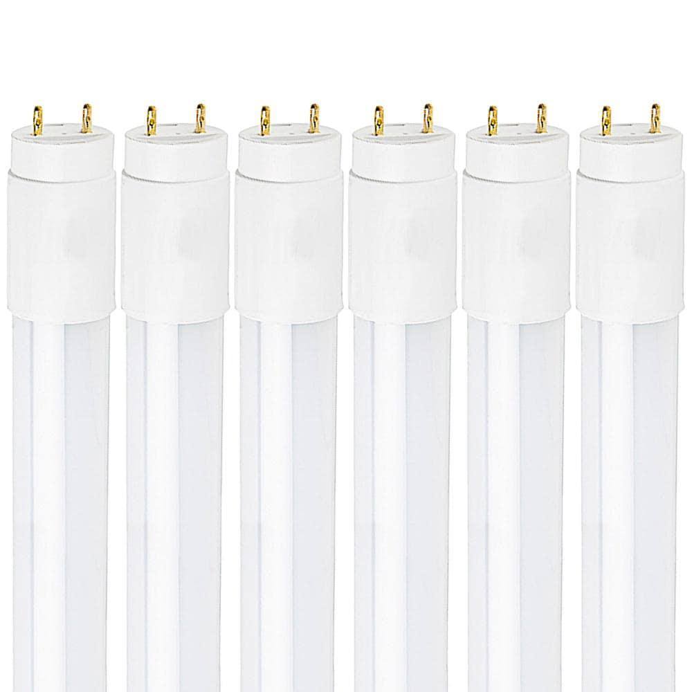 18-Watt 4 ft. Linear T8 LED Tube Light 4000K Cool White (6-Pack) X363