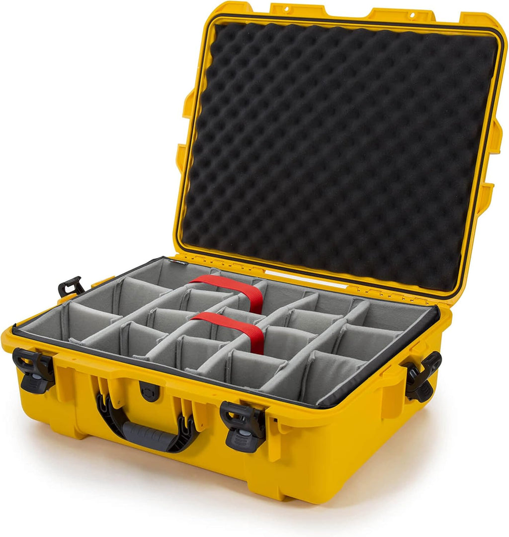 Yellow Waterproof Hard Case with Padded Dividers I5918