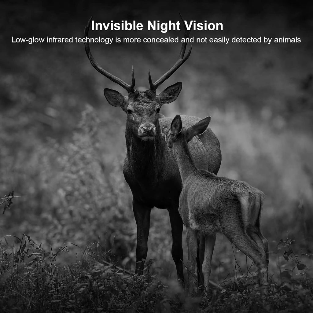 20MP 1080P Game Camera 120° Wide-Angle Motion Sensor IP66 Waterproof Hunting Cam Pack of 2 C679