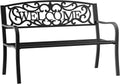 50 2-Person Garden Bench Loveseat with Cast Iron Decorative Vines G8020