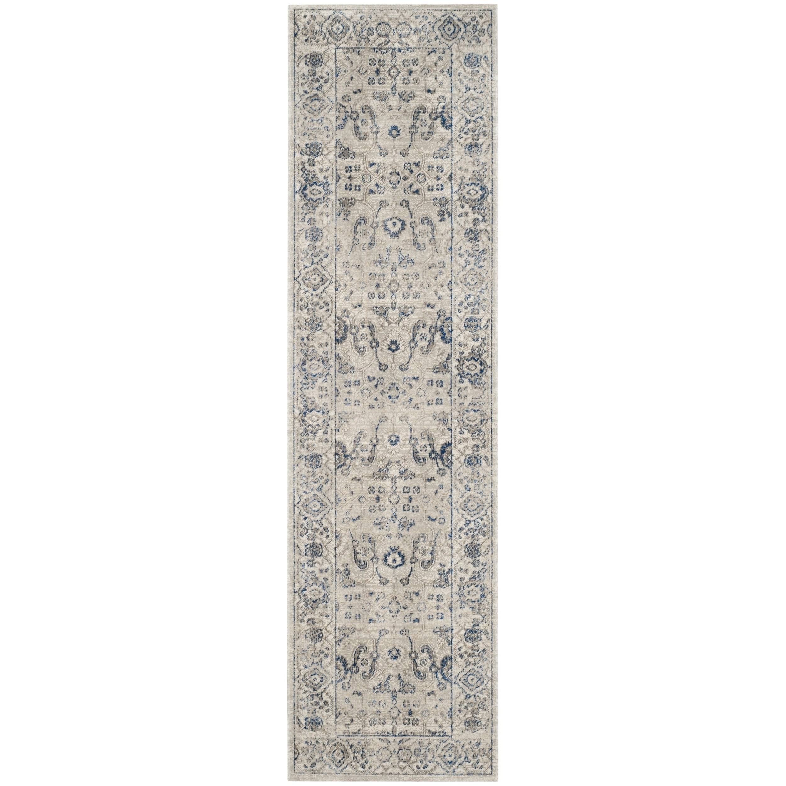 Rust / Navy Rectangle Rug Z71512