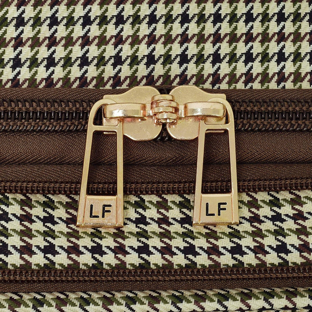 Black/White Houndstooth Duffle F7499