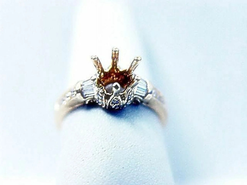 20 ROUND BRILLIANT 10 BAGUETTE GOLD SETTING O623