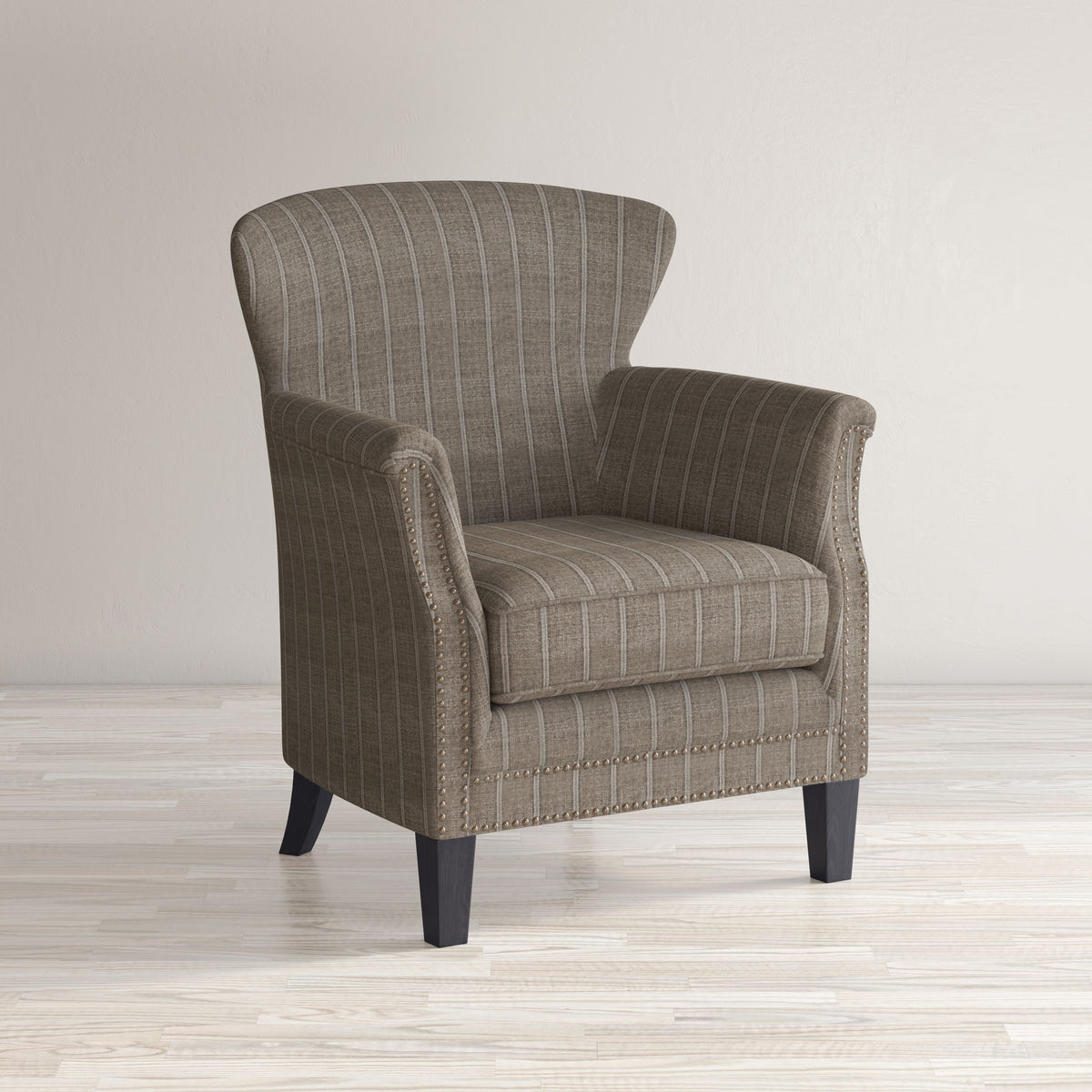 Classic Upholstered Accent Chair with Nailhead Trim H995