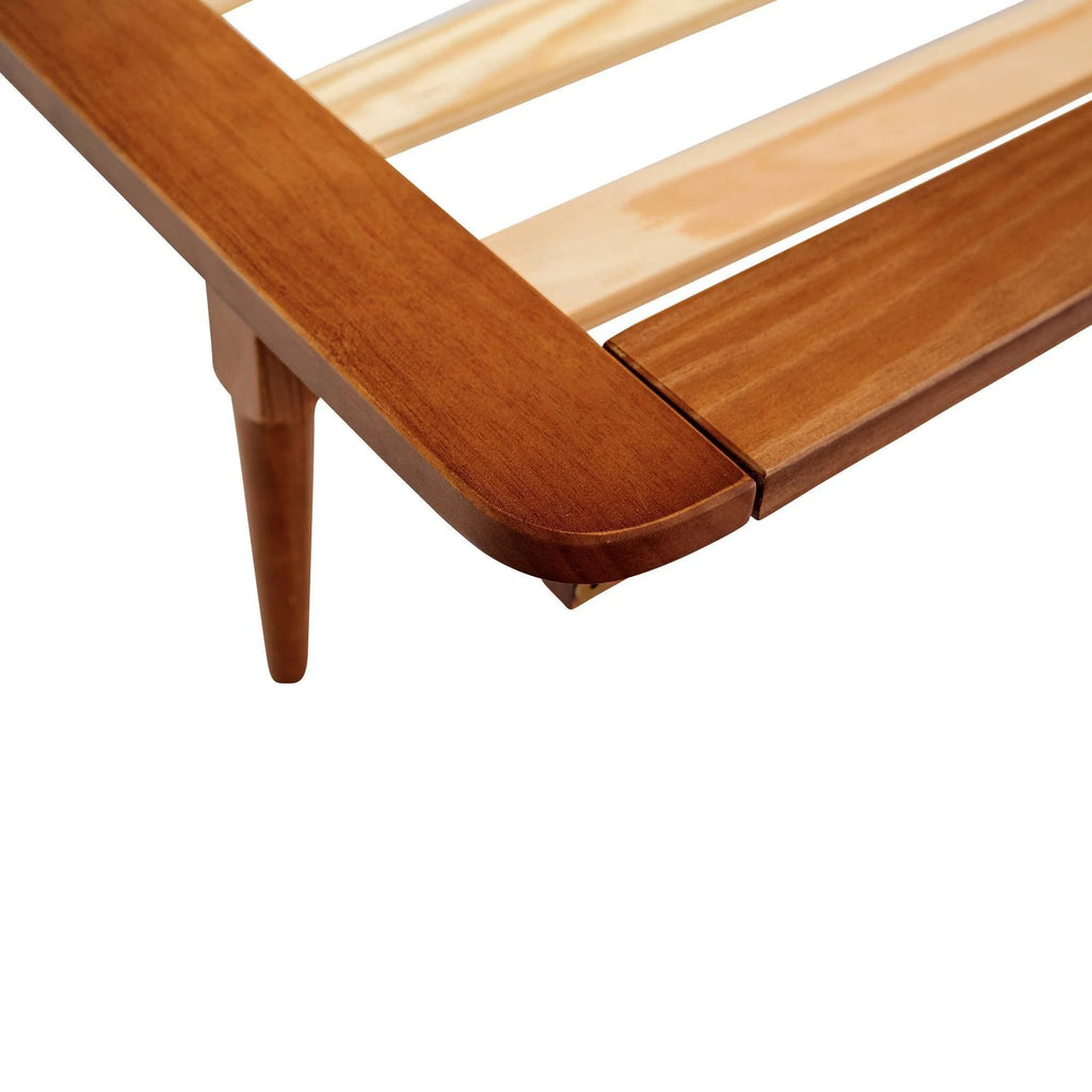 Twin Solid Wood Spindle Bed Caramel J467