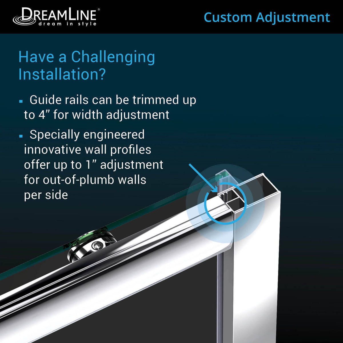 72 in. Semi-Frameless Sliding Shower Door Clear Glass Brushed Nickel L897733