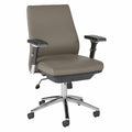 Washed Gray Bonded Leather Executive Office Chair L97326
