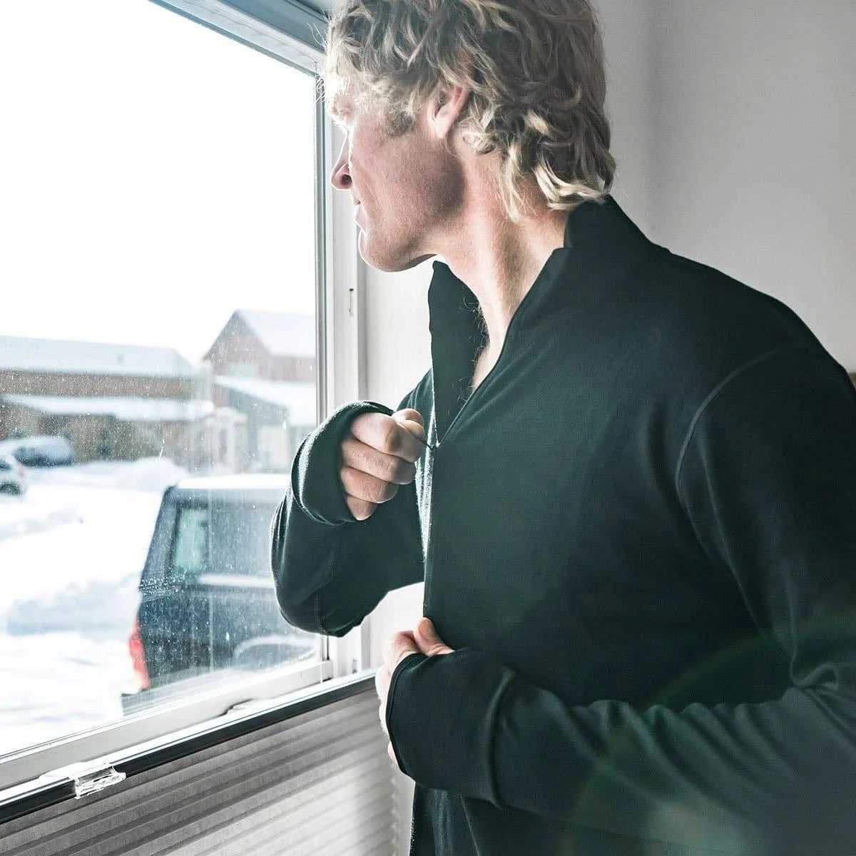 Black XL 1/4 Zip V233