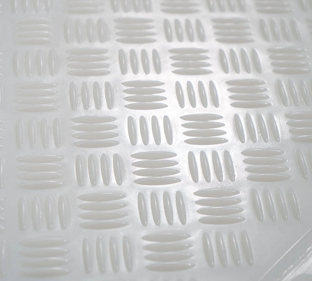 4 Pcs White Ground Protection Mats with 6 Pcs Connectors S7924