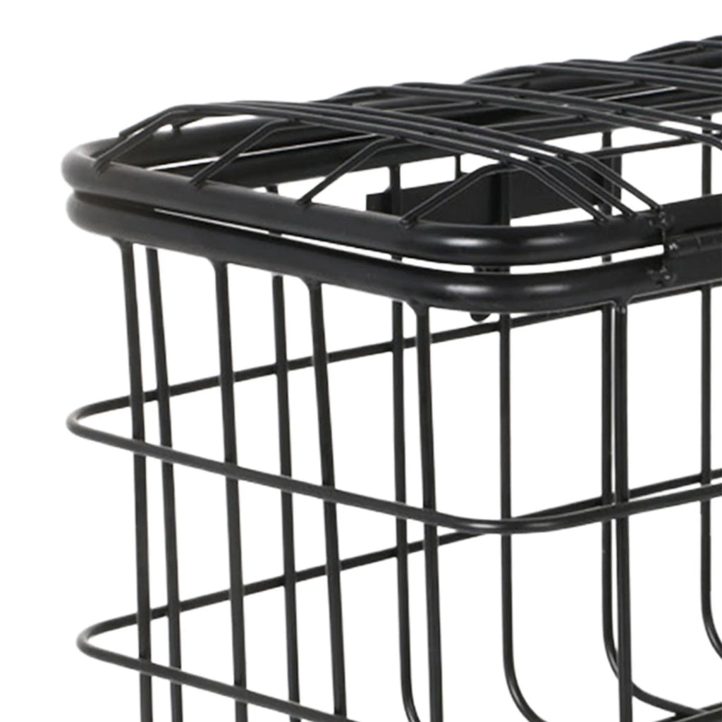 Wire Mesh Bike Basket with Lid Carrier Pannier V2770