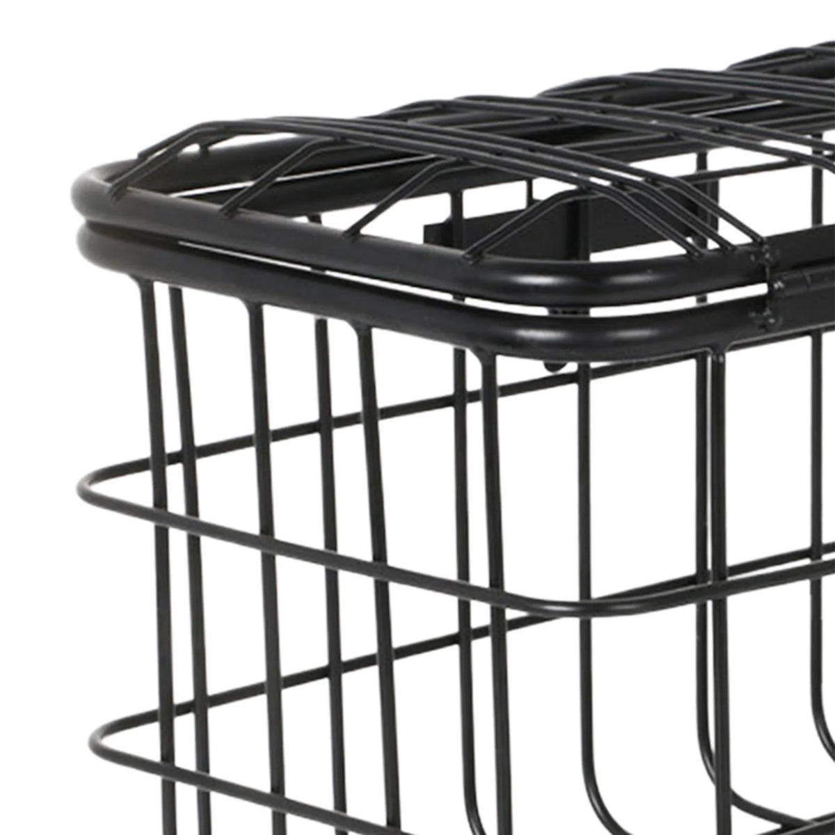Wire Mesh Bike Basket with Lid Carrier Pannier V2770