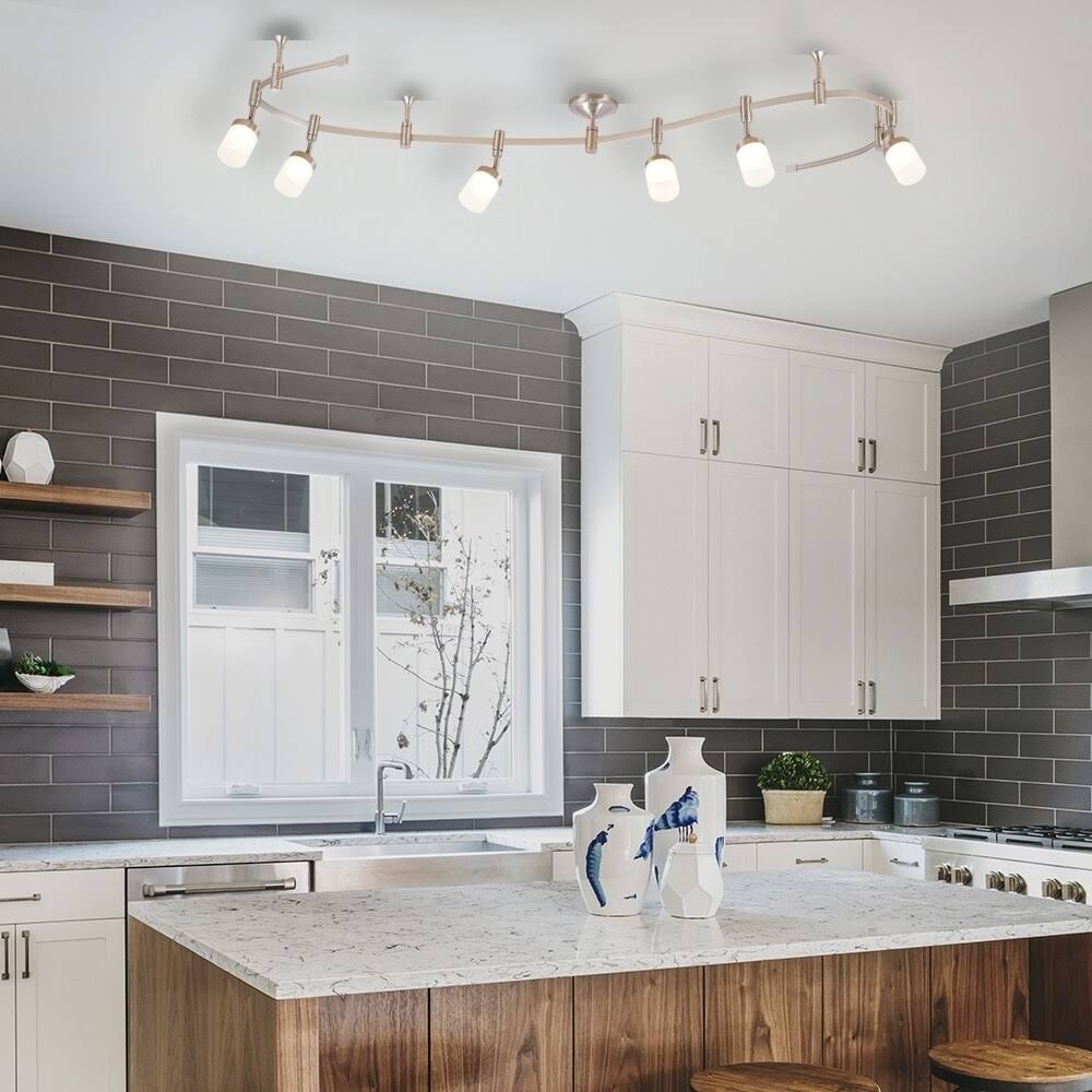 6-Light LED Flex Track Brushed Nickel U799614