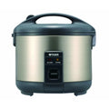 5.5-Cup Stainless Steel Gray Rice Cooker and Warmer D4719