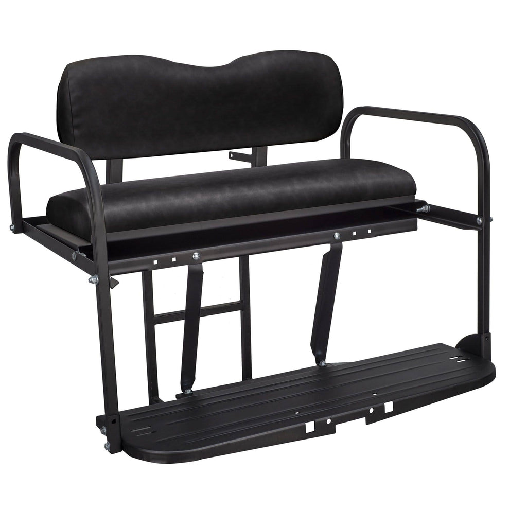Aluminum Black Golf Cart Rear Flip Seat Kit Y533