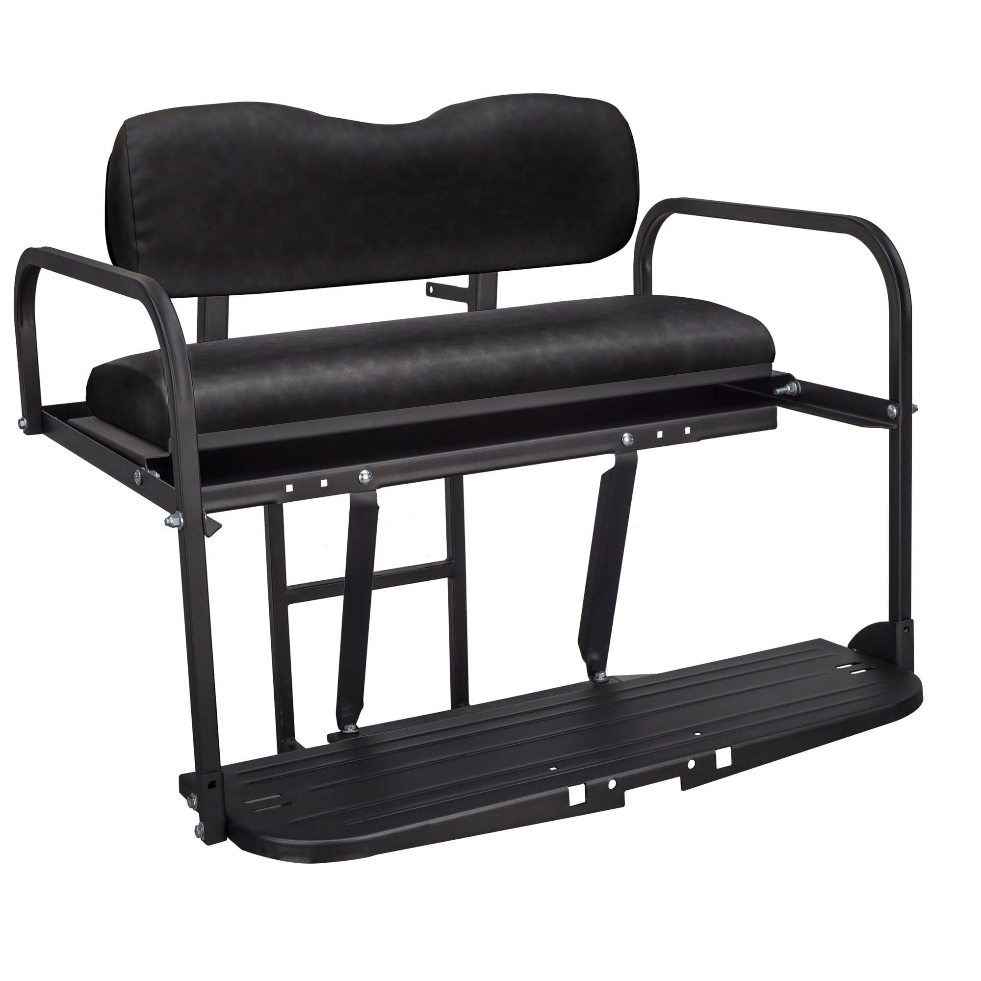 Aluminum Black Golf Cart Rear Flip Seat Kit Y533