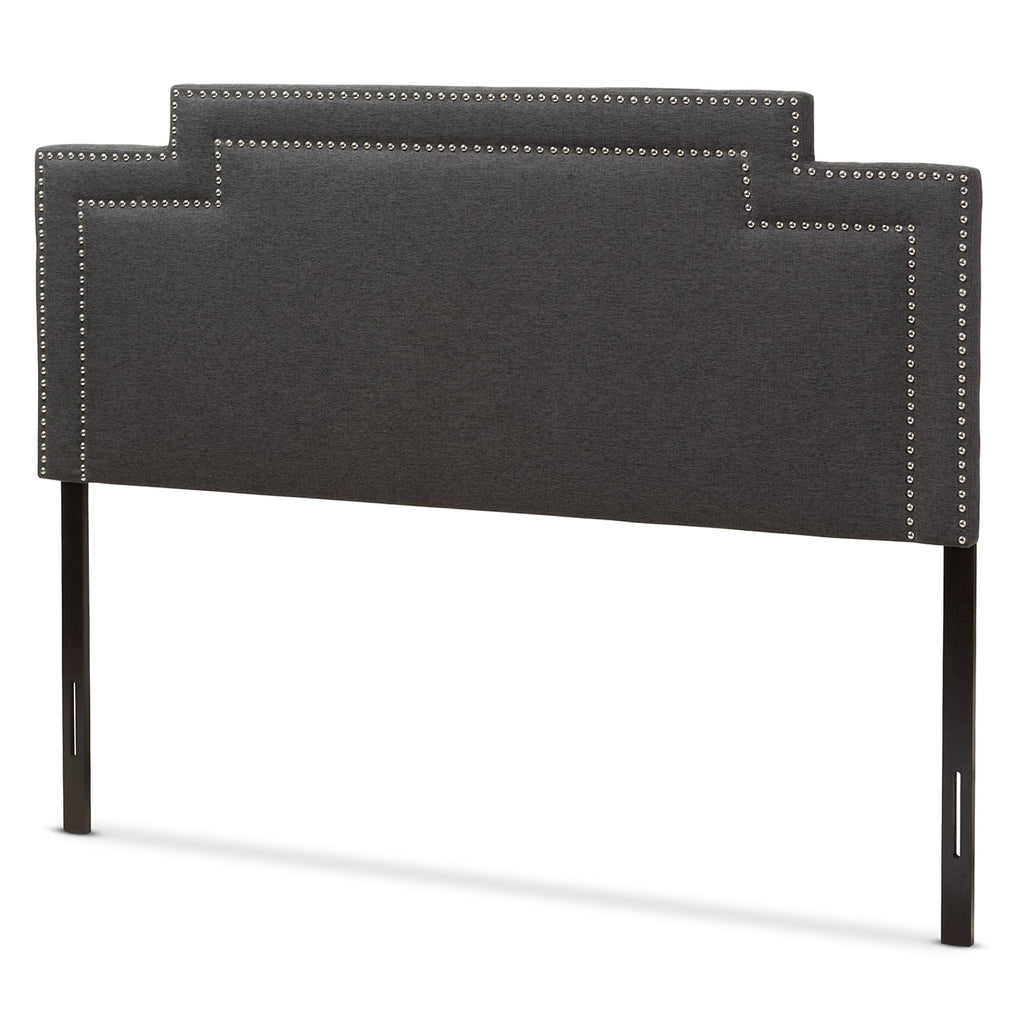 Dark Grey Fabric King Size Headboard L628506
