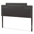 Dark Grey Fabric King Size Headboard L628506