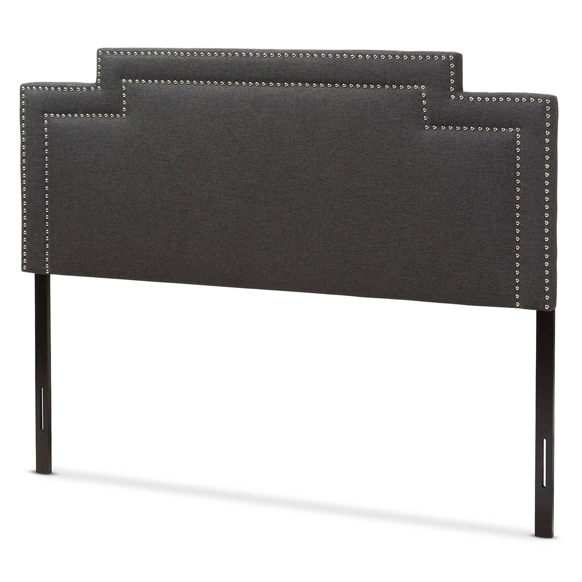 Dark Grey Fabric King Size Headboard L628506