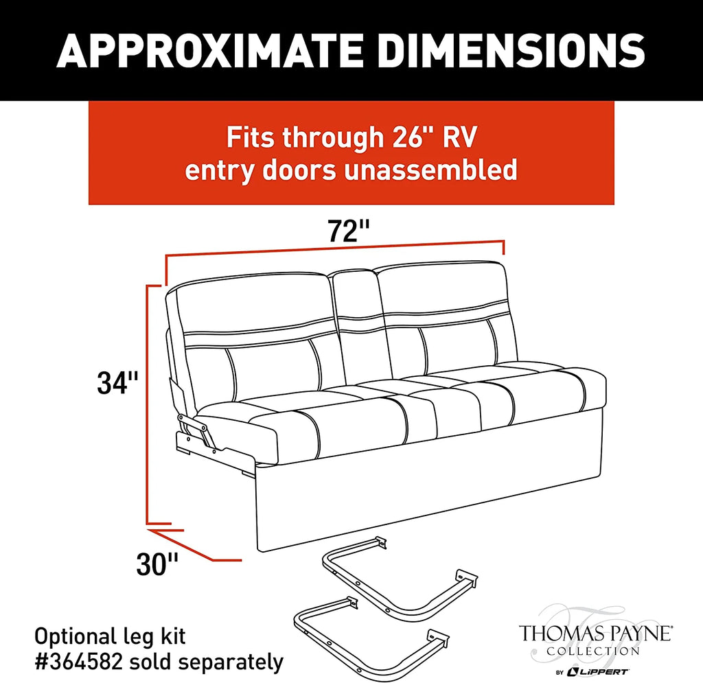 72" Jackknife Sofa U9614