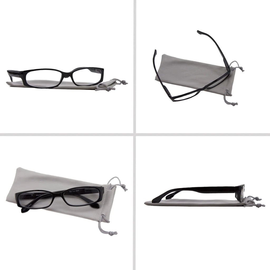 4 Pack Reading Glasses Black Tortoise Red Blue U521