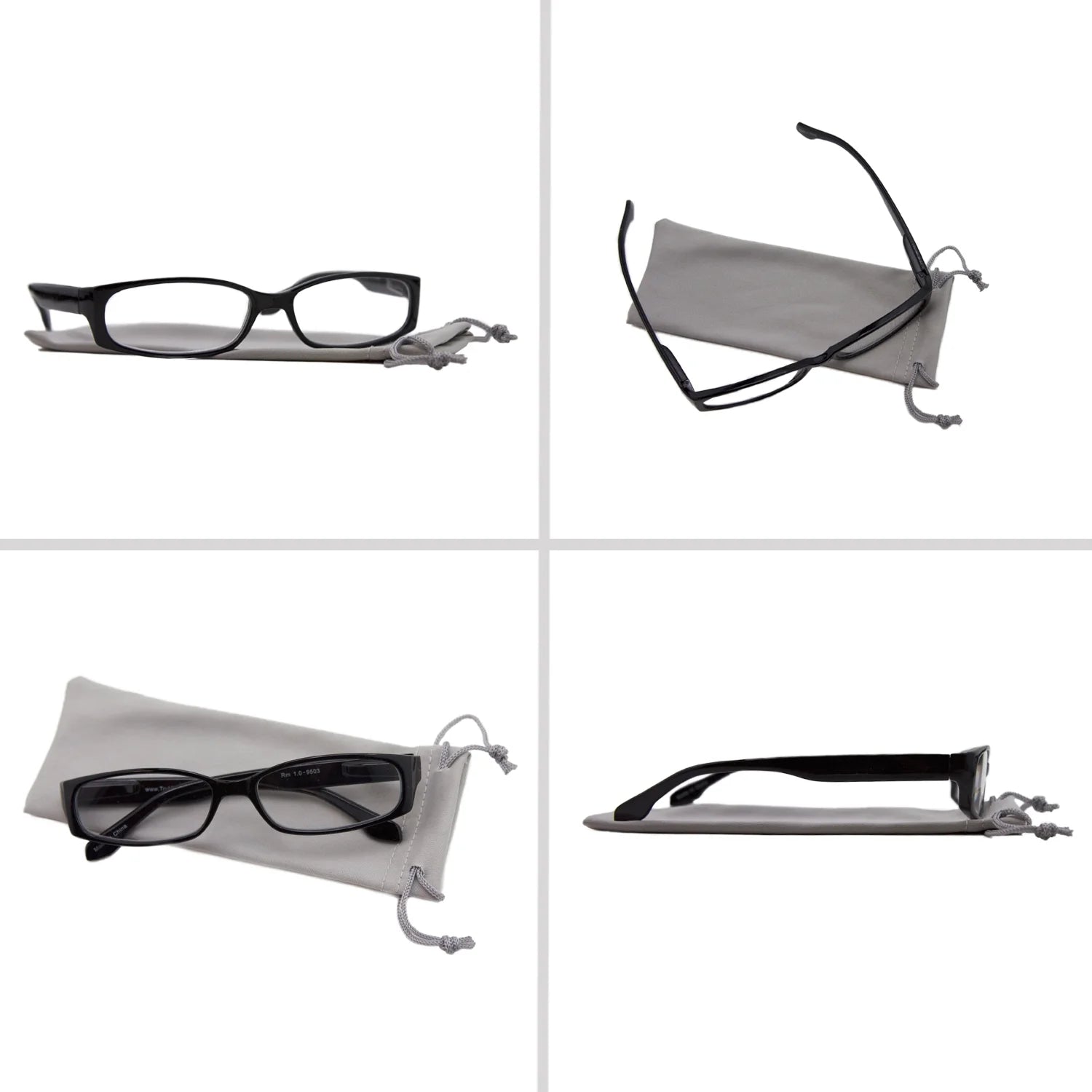 4 Pack Reading Glasses Black Tortoise Red Blue U521