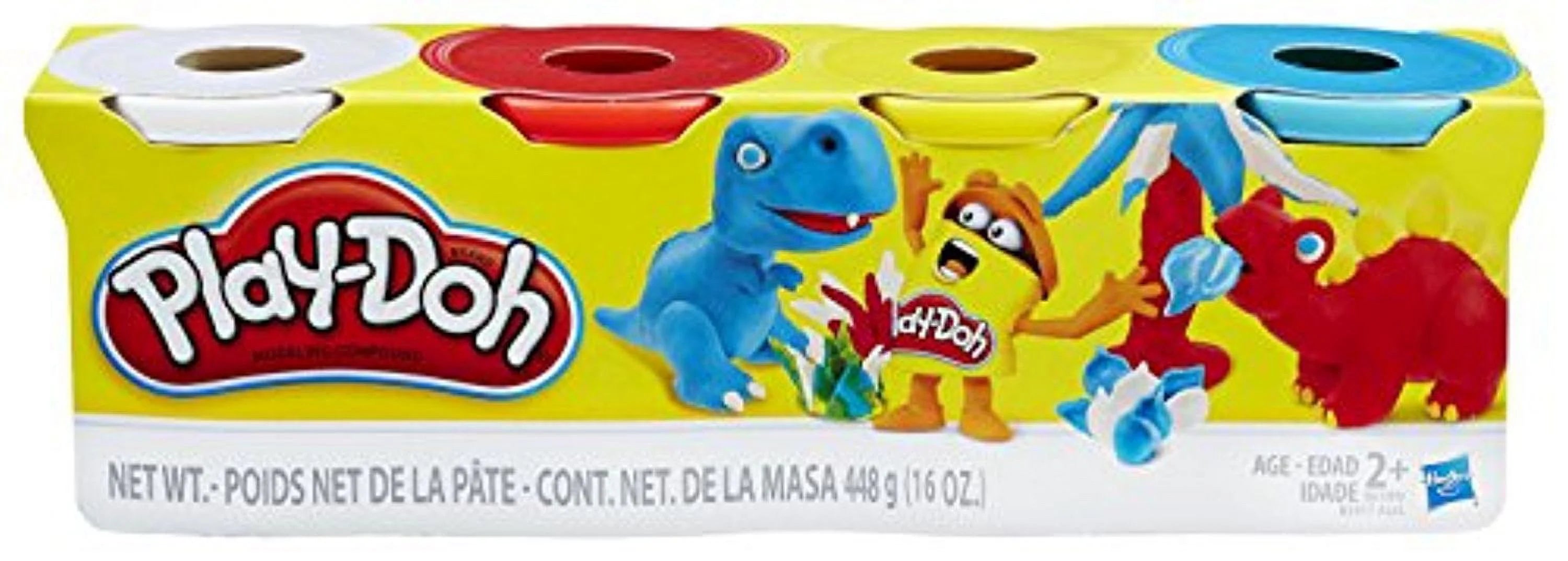 Classic Color Assorted 4 oz (8) Play-Doh Modeling Compound, Primary Colors, Set of 8 X59551