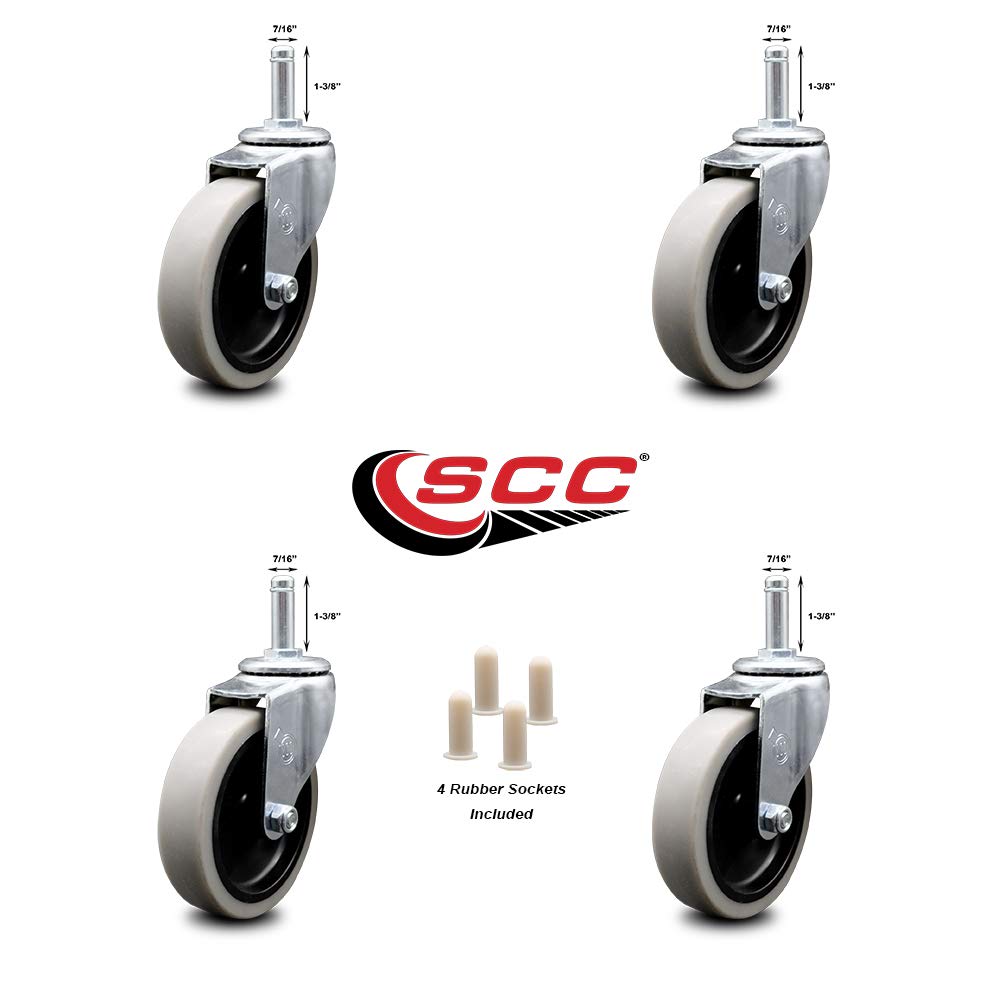 Set of 4 Rubbermaid Cart Caster Replacements Q23169