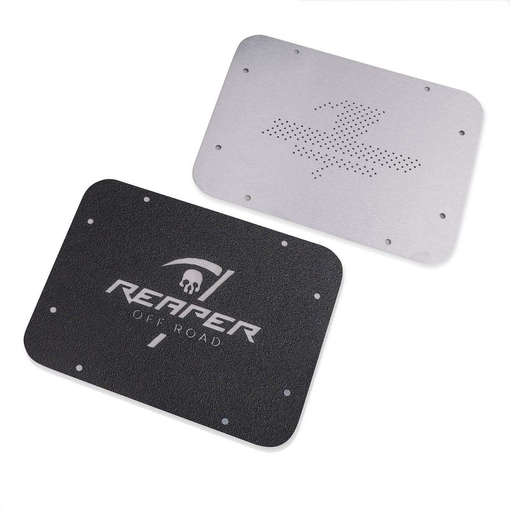 Textured Black Spare Tire Delete Kit Tailgate Vent Cover Pack of 2 Y641679