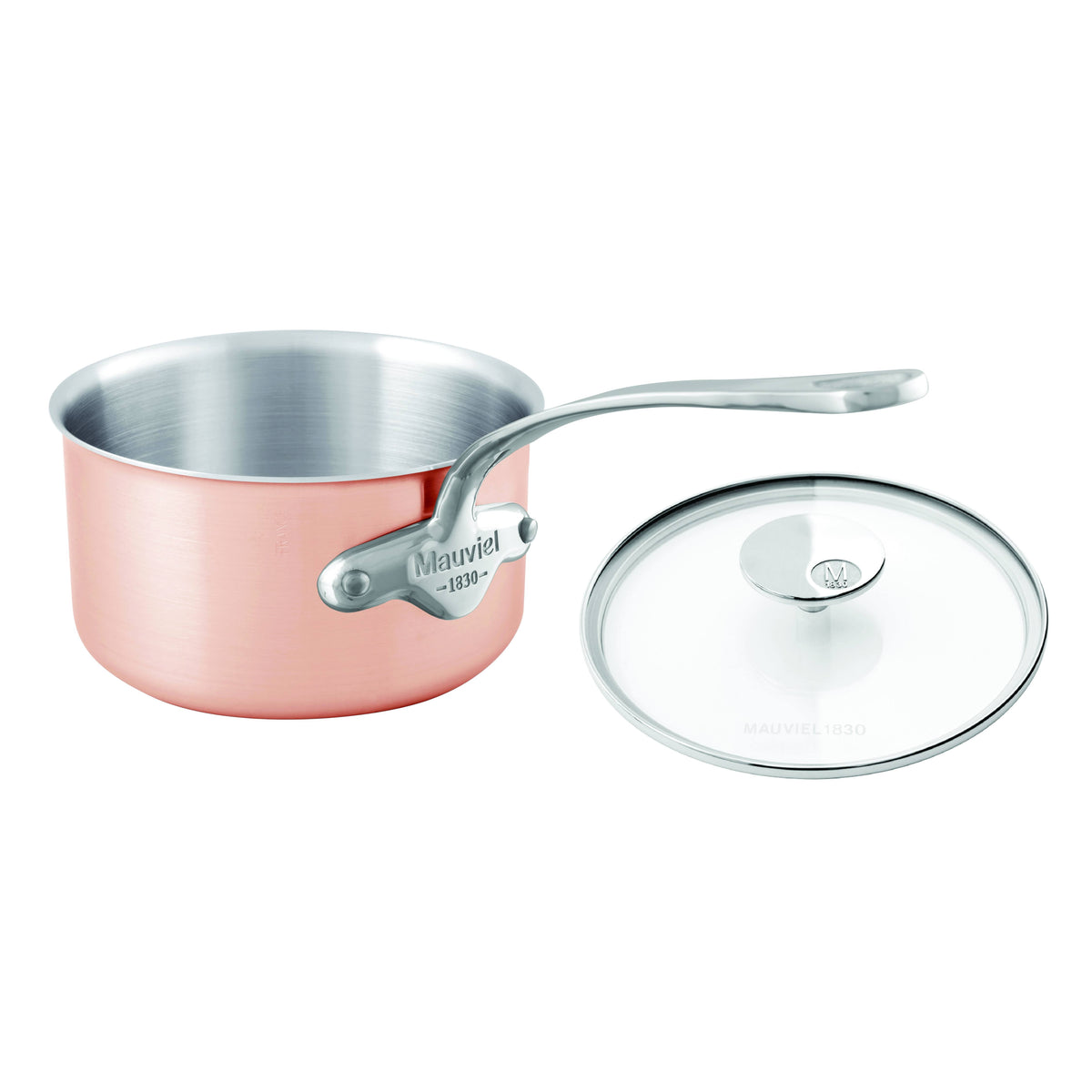 7 inch Tri-Ply Copper Saucepan with Lid E299
