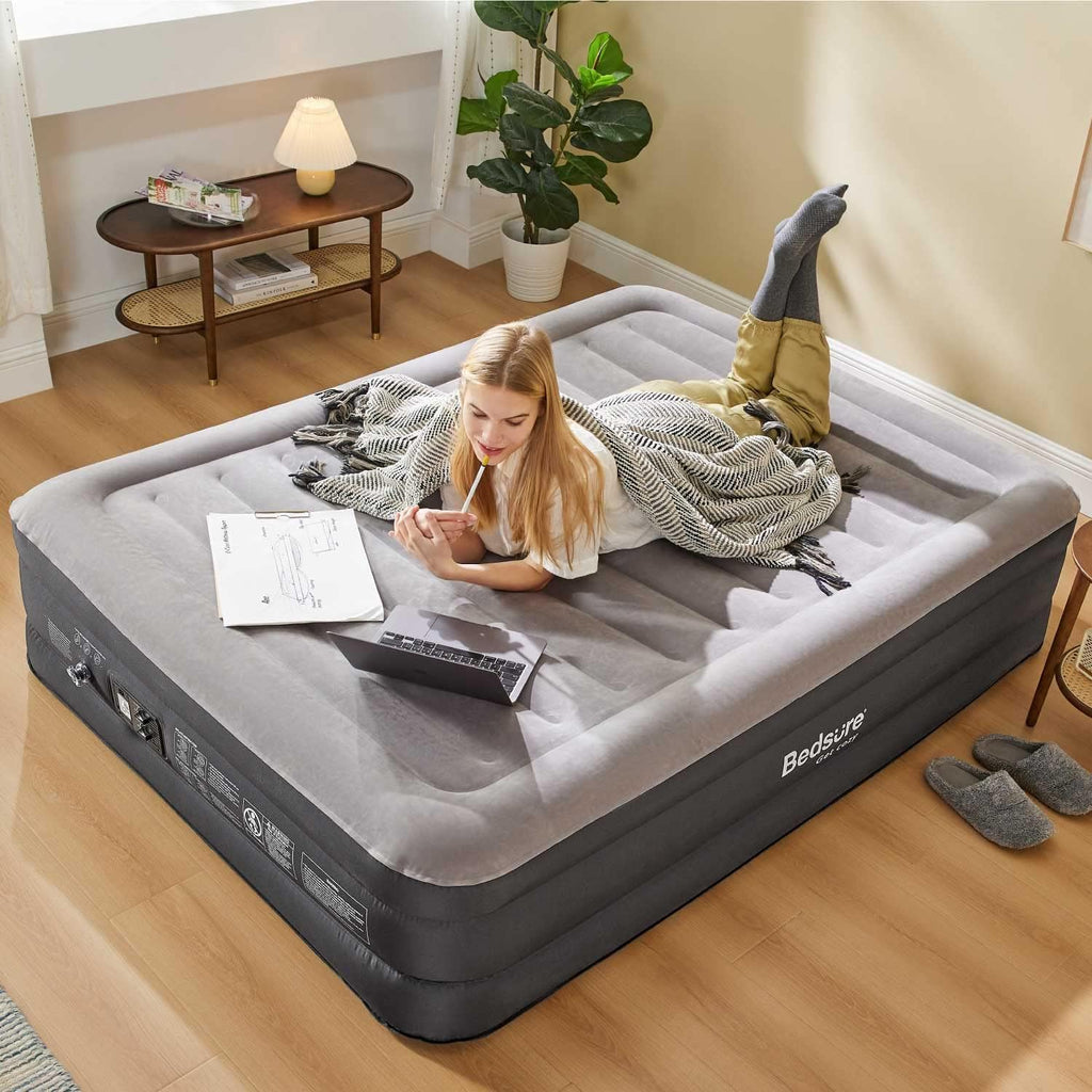 Queen Air Mattress with Built in Pump, 18 Raised Inflatable Waterproof Mattress P526796