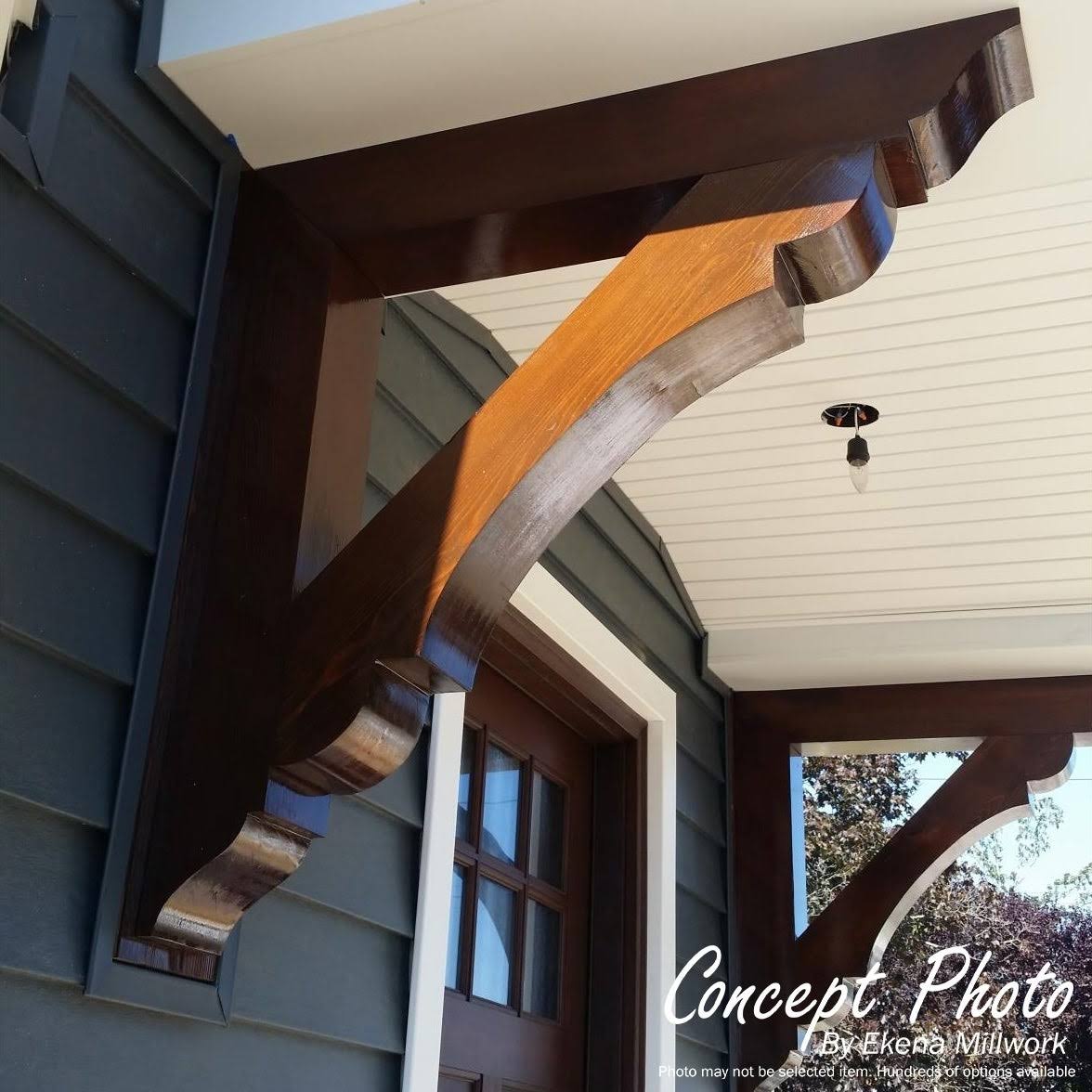 6 in. x 28 in. x 24 in. Douglas Fir Rough Sawn Outlooker W952534